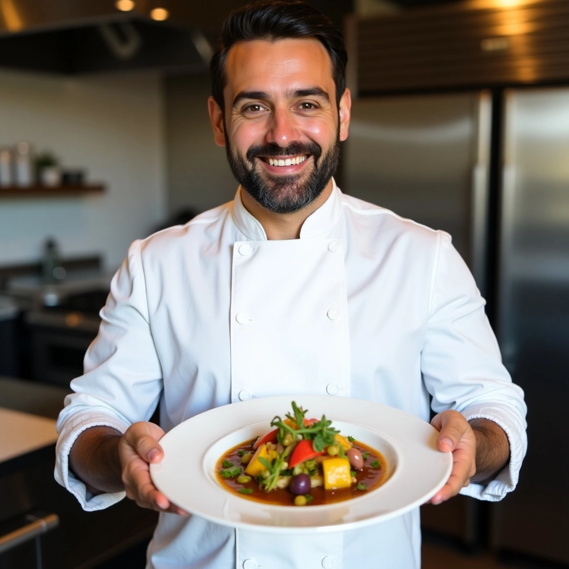male chef with smile