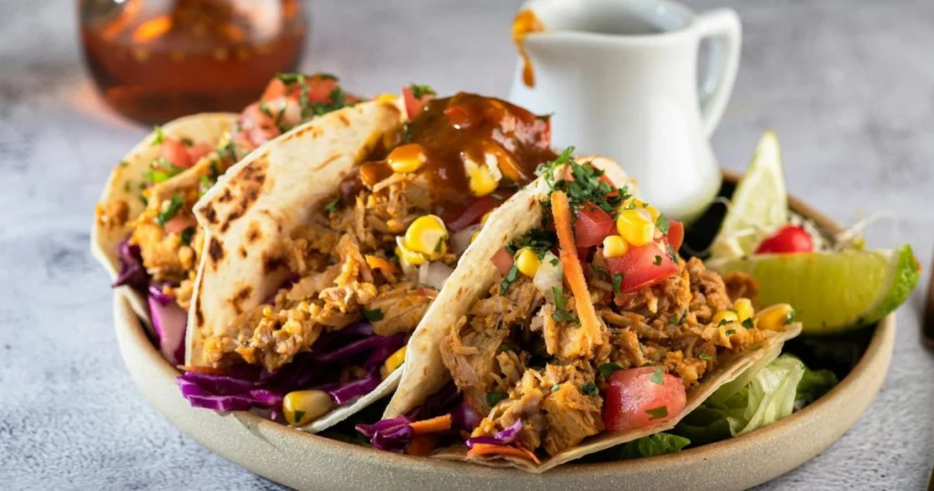 honey chipotle chicken tacos